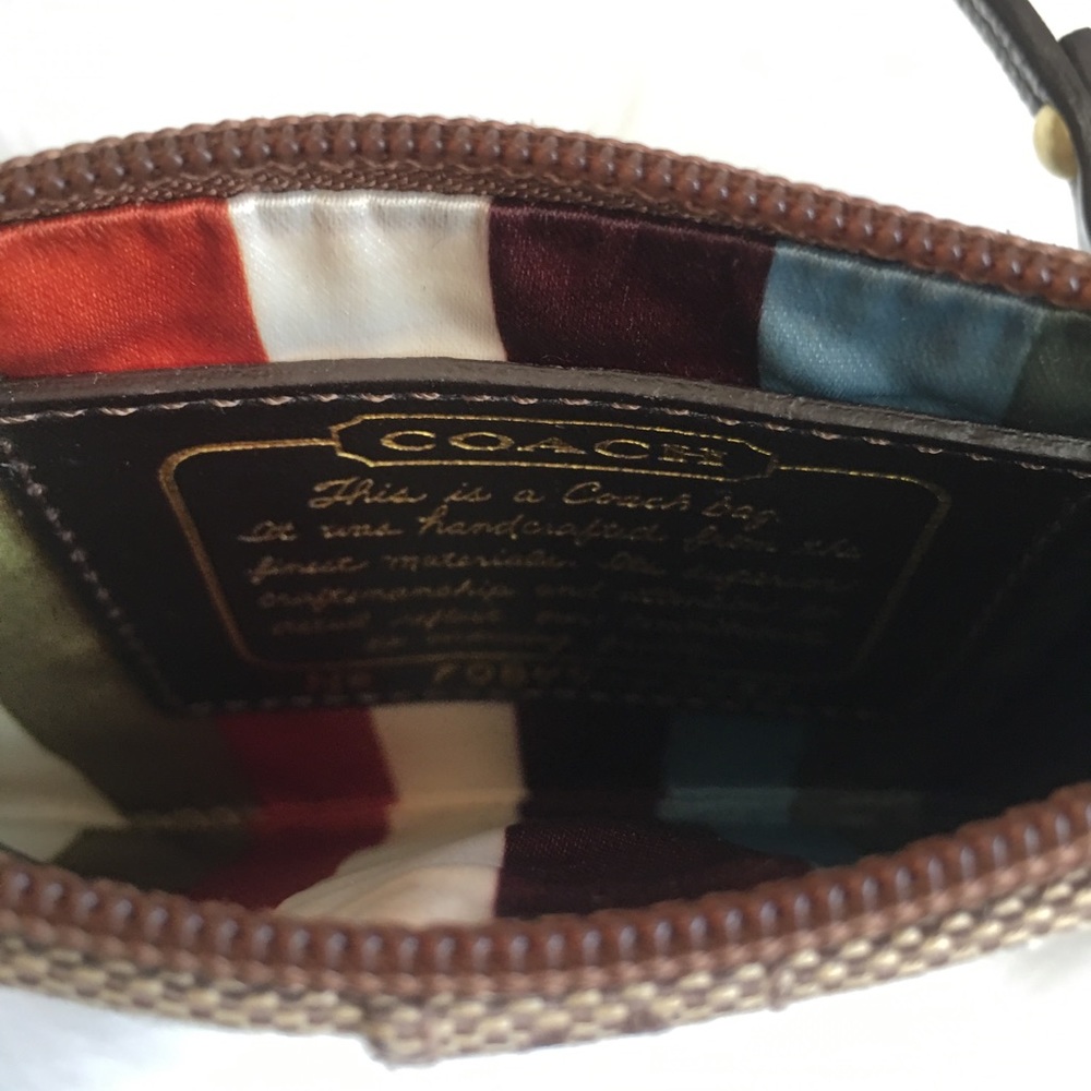 COACH Legacy Edition Brown Wristlet - Picture 6 of 6